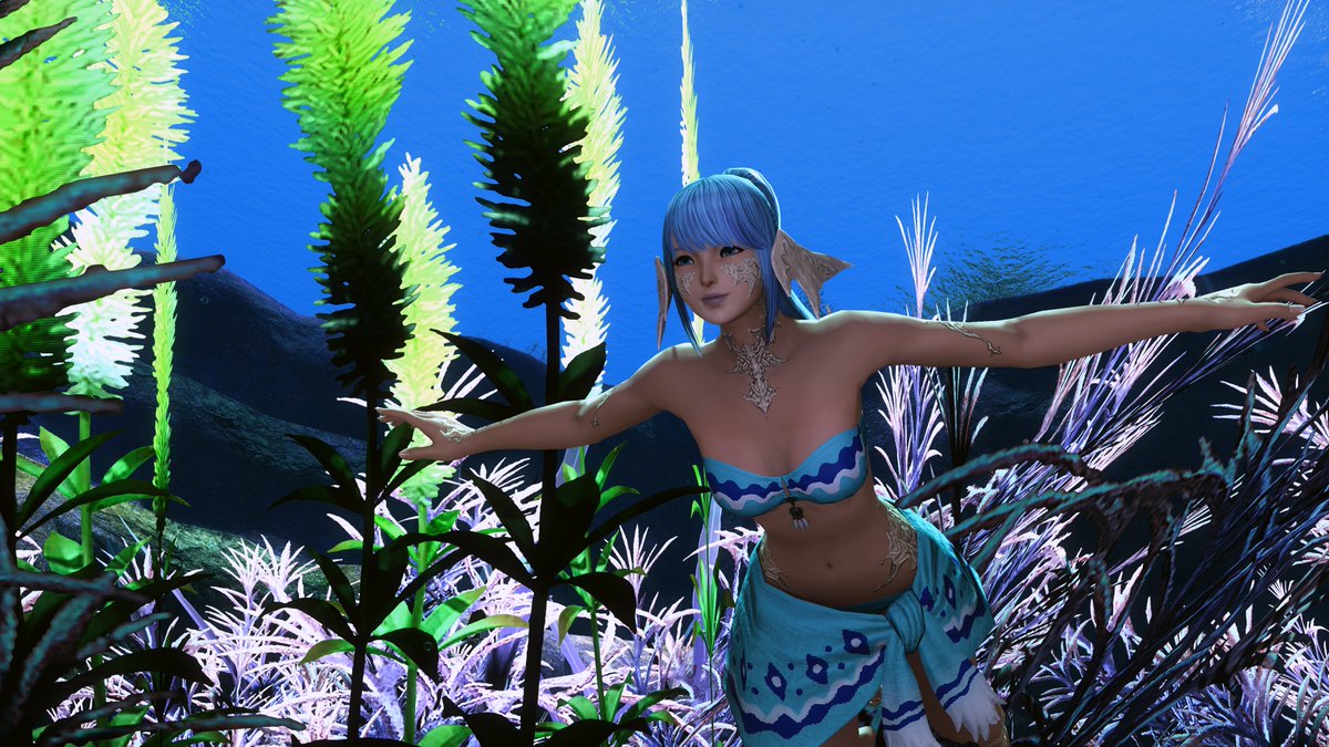 I know it's quite late, but I got tagged by <a href="/kaori_rokuyari/">𝐊𝐚𝐨𝐫𝐢 ✨</a> for posting four screenshots. So I made four new screenshots with the theme "vacation". 🌴

What do you do in your vacation?

#ffxiv #ffxivsnaps #EorzeaPhotos #GPOSERS #Au_ra #ffxivaura