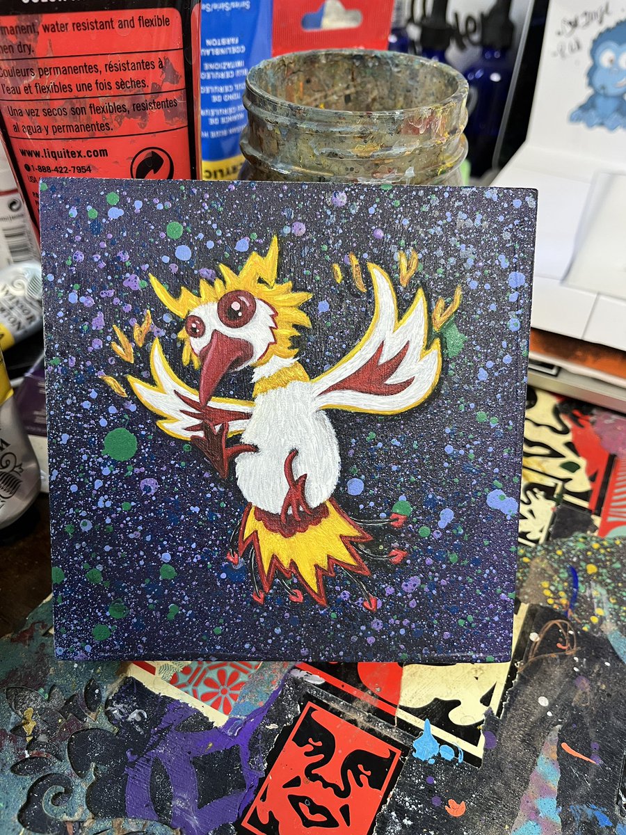 dirtdog365's tweet photo. Finished up a new one today! #ForeverPhoenix #VeeFriends #FineArt @veefriends @garyvee @krainak https://t.co/TNjQ02kAyz
