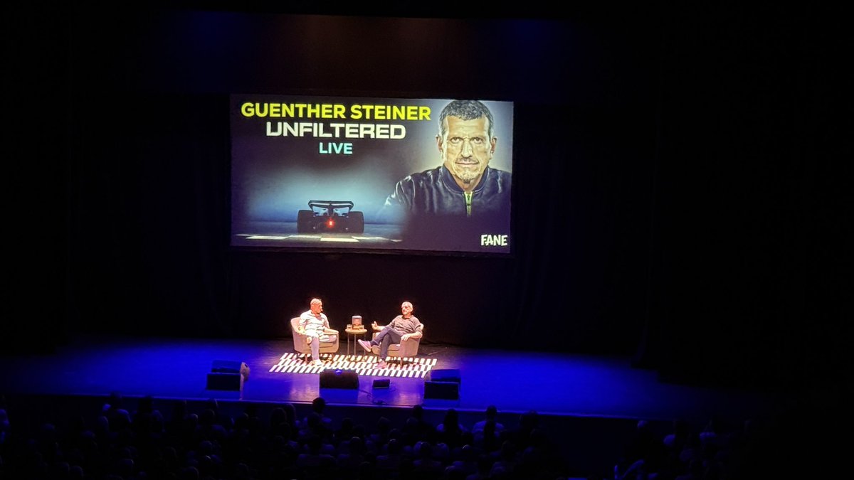 spencey777's tweet image. Great night with GUENTHER STEINER
UNFILTERED LIVE @RoyalDerngate #F1 #guenthersteiner