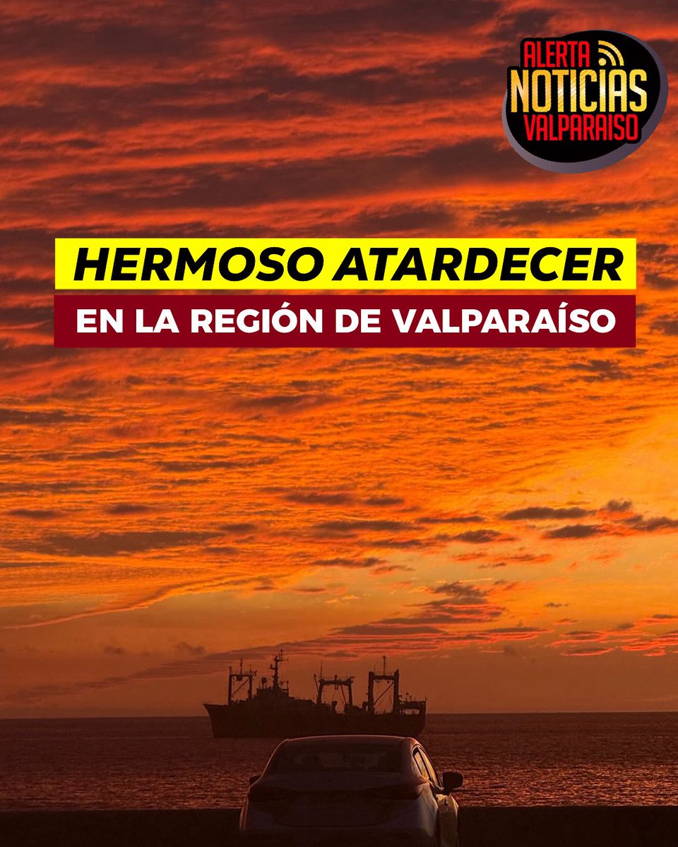 Lectores comparten hermosos atardeceres en la región de Valparaíso