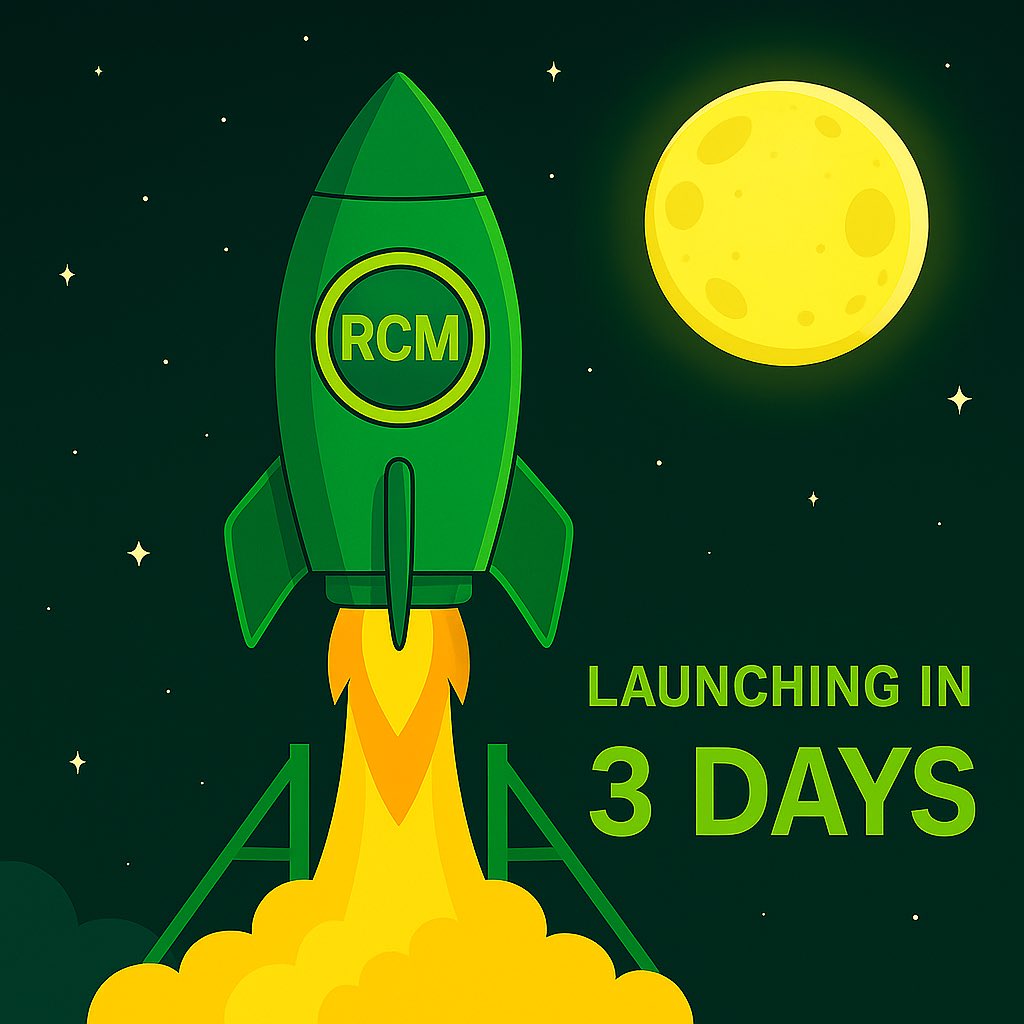 Reclaim_Coin's tweet photo. 🚀 Reclaim Coin ($RCM) is lifting off in just 3 days!
Get ready to take your crypto journey to the moon 🌕
#RCM #ReclaimCoin #CryptoLaunch #Web3 #Countdown #Blockchain https://t.co/2YBDiEGp6a
