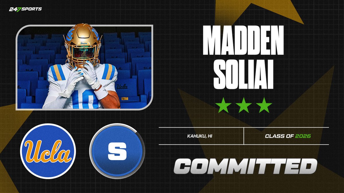 Kahuku (Hawaii) safety Madden Soliai has committed to UCLA and he breaks down why he picked the Bruins 247sports.com/college/ucla/a…
