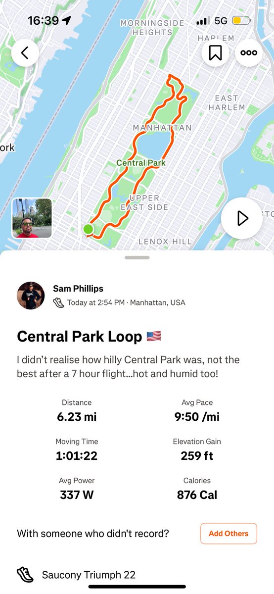 Bucket list item getting to run Central Park…I didn’t know it would be that hilly!
