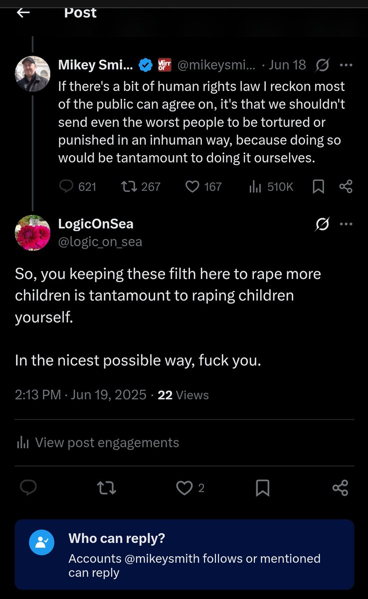 logic_on_sea's tweet image. Wait, what?

Progressive traitor gets a thousand critical replies to a really dumb tweet, of which I write one, and closes his comments and I can&apos;t now reply to or even retweet my own tweet? Is that how it always worked?