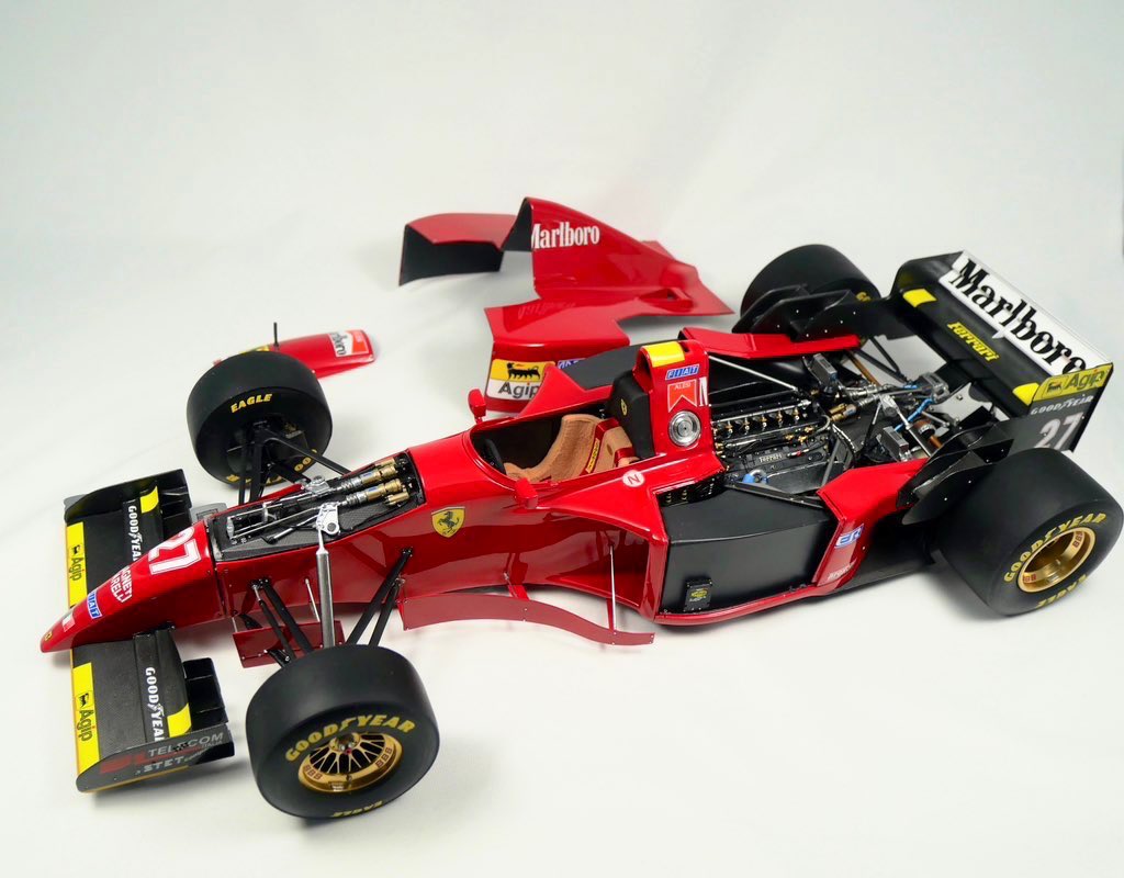 1/12 MFH フェラーリ412T2 完成しました アレジ初優勝のカナダGP仕様