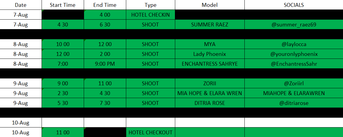 prebondage (@prebondage) on Twitter photo FETCON most up to date shoot schedule!
Starts off with <a href="/summer_raez69/">.:SummerRaez:. ☀️🖤</a>
8th <a href="/laylocca/">MYA💋Pleasure-FetCon’25</a> , <a href="/youronlyphoenix/">🐦🔥Fetcon St Pete FL Aug 7-11❤️🔥</a> , & <a href="/EnchantressSahr/">The 1 & Only Enchantress Sahrye Booking FetCon 25</a> .
9th <a href="/Zoriirl/">Zorii🌹 NYC 6/22-25</a> , <a href="/miaxhope/">🖤Mia Hope🖤 BOOKED FOR FETISHCON 2025</a> with <a href="/ElaraWren/">Elara Wren</a> , & <a href="/ditriarose/">Ditria Rose ☥ ORLANDO 26-30/HUNTSVILLE, AL 9-12</a> .
Also not scheduled yet, <a href="/Lux_Suicide/">Goddess Lee Von Lux Booking FetCon2025</a> & a few surprise guests!
DM for customs now! FETCON most up to date shoot schedule!
Starts off with <a href="/summer_raez69/">.:SummerRaez:. ☀️🖤</a>
8th <a href="/laylocca/">MYA💋Pleasure-FetCon’25</a> , <a href="/youronlyphoenix/">🐦🔥Fetcon St Pete FL Aug 7-11❤️🔥</a> , & <a href="/EnchantressSahr/">The 1 & Only Enchantress Sahrye Booking FetCon 25</a> .
9th <a href="/Zoriirl/">Zorii🌹 NYC 6/22-25</a> , <a href="/miaxhope/">🖤Mia Hope🖤 BOOKED FOR FETISHCON 2025</a> with <a href="/ElaraWren/">Elara Wren</a> , & <a href="/ditriarose/">Ditria Rose ☥ ORLANDO 26-30/HUNTSVILLE, AL 9-12</a> .
Also not scheduled yet, <a href="/Lux_Suicide/">Goddess Lee Von Lux Booking FetCon2025</a> & a few surprise guests!
DM for customs now!