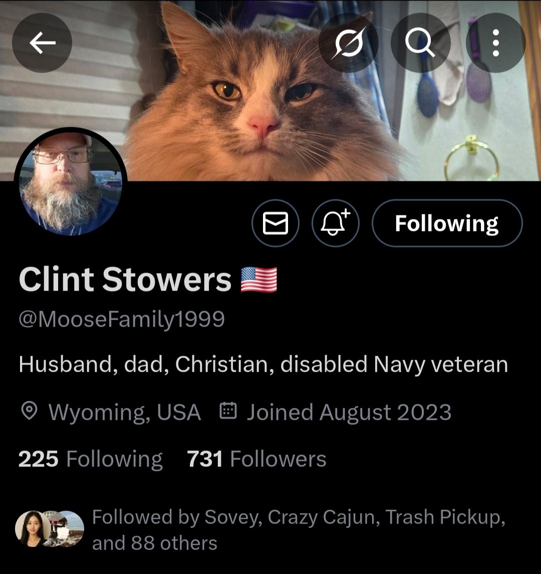 The Drunk Idiot (@therealgamegod) on Twitter photo Is anyone willing to help the Navy Veteran <a href="/MooseFamily1999/">Clint 'Moose' Stowers 🇺🇸</a> smash through 1k? Is anyone willing to help the Navy Veteran <a href="/MooseFamily1999/">Clint 'Moose' Stowers 🇺🇸</a> smash through 1k?