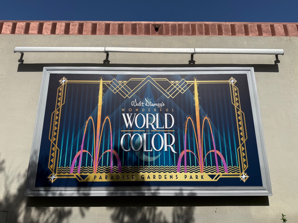 New(ish) posters up at Hyperion theatre courtyard in Disney California Adventure.