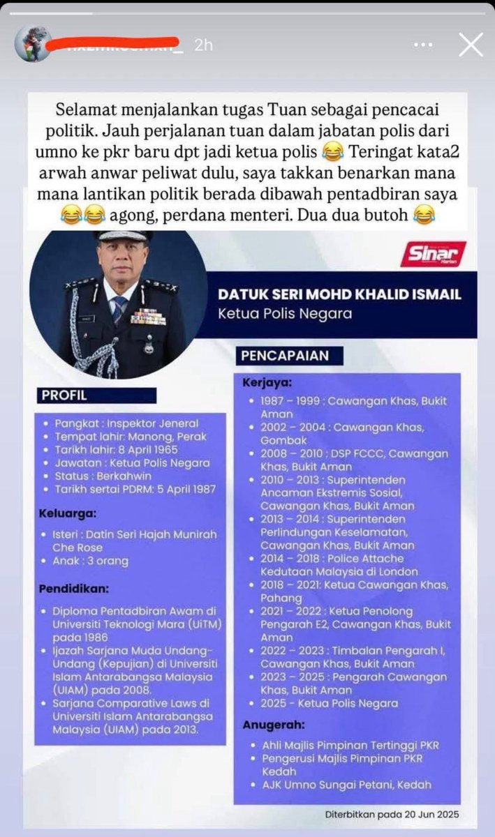 liyana_marzuki's tweet image. Bising dalam group WhatsApp hari ni. Ketua Polis Negara baru tu orang PKR. Maka berbakul2 makian dibuat oleh warga net. Dalam WhatsApp punya berlambak. 

Bila saya baca, saya pelik. Bila masa pulak lah penjawat awam boleh masuk parti? Siap declare dalam CV. Biar betik? Bukankah…