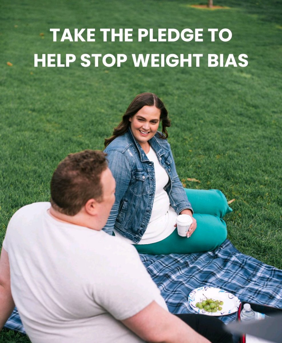 Weight bias is everywhere and it causes real harm. We’re taking a stand to build a world where everyone is treated with respect, dignity and fairness. That means speaking up, learning more, showing compassion and pushing for real change. Take the Pledge. stopweightbias.com/be-part-of-the…