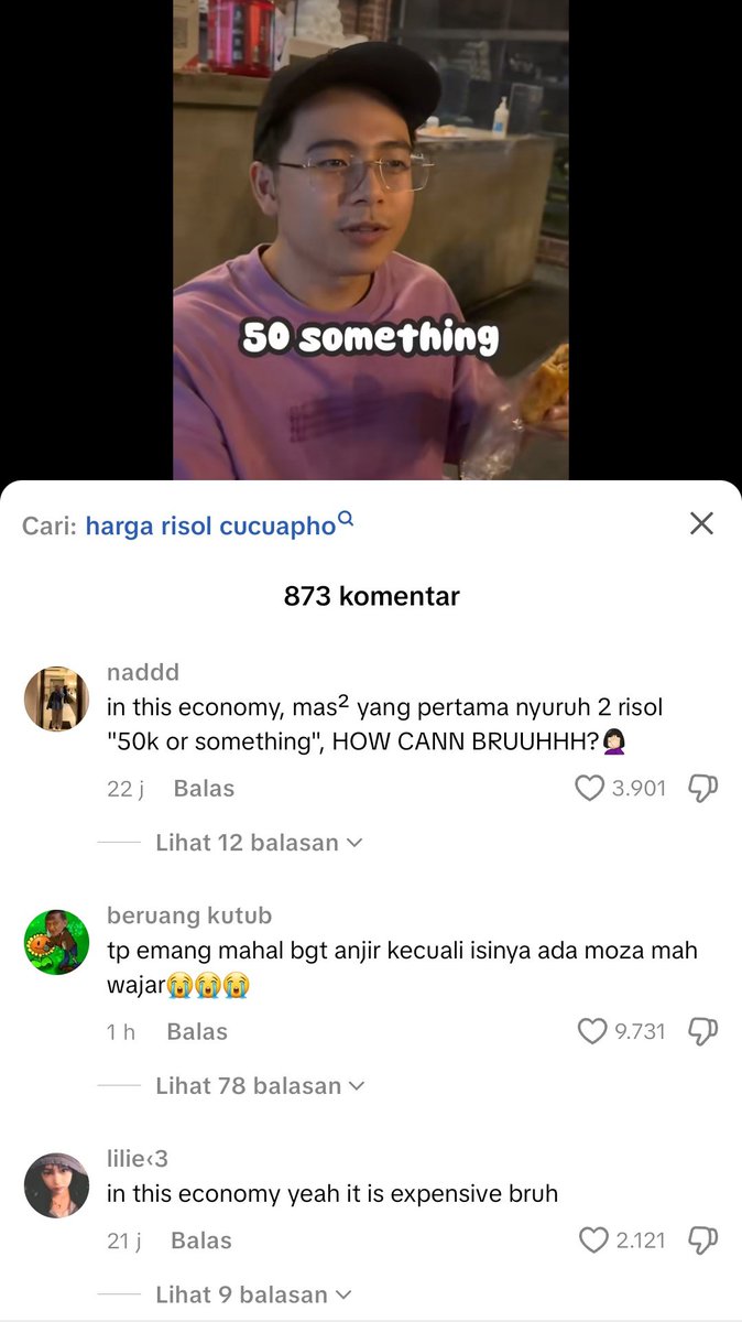 ichbinnn_'s tweet photo. PAGI² BUKA TIKTOK UDH BIKIN EMOSI. Jdi gue komen di vid chuchu apo jualan risol 2biji 25k, trs ada mas² yg bilang 2risolnya si chuchu apo tuh harusnya 50k or something, gue komen "in this economy, 2 risol 50k, how can?", TIBA² ADA YG DM PANJANG BGT MANA AKUN KOSONGAN TAI. https://t.co/FERgC3SC8Z