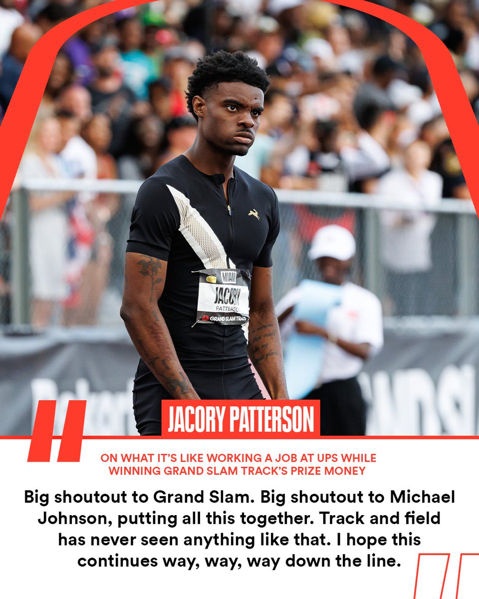 From UPS shifts to cashing out at Grand Slam Track — Jacory Patterson's journey is different.

Helping make moments like this possible? That’s what it’s all about.