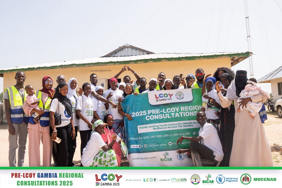 AllianceGambia's tweet image. 🇬🇲 8 regions. 400+ youth. 1 climate movement.

From Banjul to Basse, youth raised bold demands on floods, droughts, waste, &amp;amp; resilience.

Thank you to our team, @Meccnar_Gambia–RICAR, @WFP, @GambiaNYC &amp;amp; @GambiaNYP

Next stop: #LCOYGambia2025 – July 🔥
#Youth4ClimateGambia #GEA