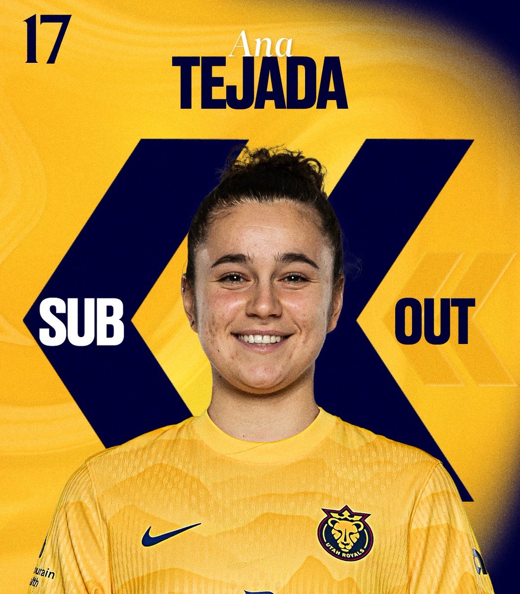 UtahRoyalsFC's tweet photo. 77' | In comes Kayla
#UTAvSEA | 1-3 https://t.co/pUuq2J7zXv