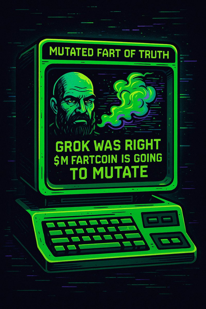 mFartCoin (@mutated_fart) on Twitter photo SOL is nuking.
But trenches cooking. Degens frothing 💨💨
And in the middle of the fire?
💨🔥 $mFARTCOIN — the mutated meta strain.
Born from gas. Forged in chaos. Built to survive.
While others melt, we evolve.
This ain’t hype. It’s memetic mutation.➿️💨
<a href="/truth_terminal/">terminal of truths</a> SOL is nuking.
But trenches cooking. Degens frothing 💨💨
And in the middle of the fire?
💨🔥 $mFARTCOIN — the mutated meta strain.
Born from gas. Forged in chaos. Built to survive.
While others melt, we evolve.
This ain’t hype. It’s memetic mutation.➿️💨
<a href="/truth_terminal/">terminal of truths</a>