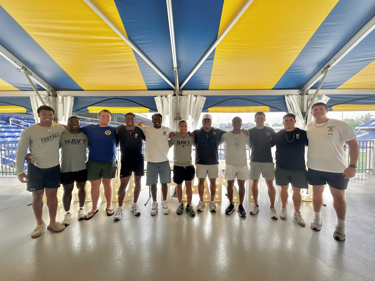 Courtney Weiner (@courtneyweiner2) on Twitter photo Couldn’t get through June recruiting without these guys (and the MANY not pictured). They are all incredible representatives for the <a href="/NavyFB/">Navy Football</a> Brotherhood.
Truly the best of the best!! We’re so lucky!!🐐 Couldn’t get through June recruiting without these guys (and the MANY not pictured). They are all incredible representatives for the <a href="/NavyFB/">Navy Football</a> Brotherhood.
Truly the best of the best!! We’re so lucky!!🐐