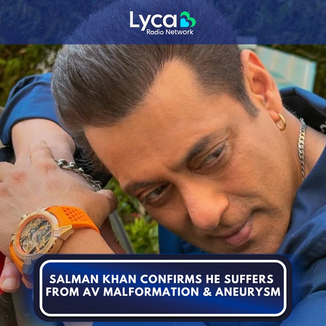 Salman Khan has bravely opened up about his health struggles with AV malformation and aneurysm 🙏🧠 on The Great Indian Kapil Sharma Show Season 3

Wishing him a speedy recovery and continued courage. 💪

#LycaRadio #LycaRadiomcr #LycaRadioleics #SalmanKhan #HealthUpdate