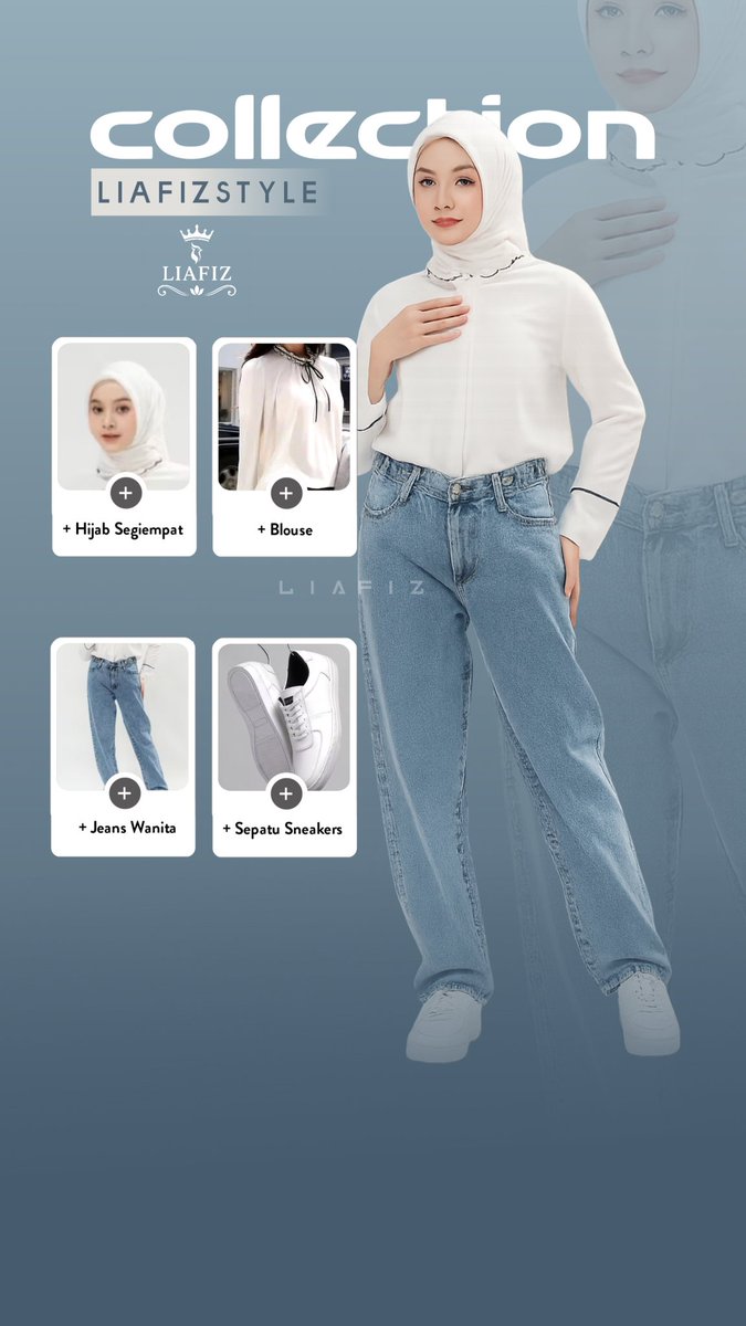 OOTD Simple Tapi Stylish – Cocok Buat Hangout &amp; Ngantor!
🔗Cek➡️ collshp.com/liafizshop
#jeanswanita #blousekekinian  
#sneakerswanita #hijabsegiempat #hijabfashion