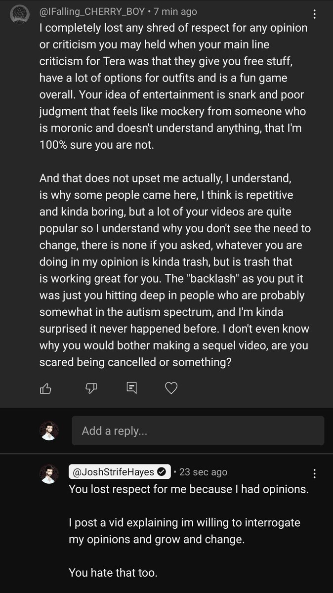 JoshStrifeHayes's tweet photo. When people say 'do better'.

Then you try to do better.

Then people still hate because it was never about giving you a chance to do better, it was, and always will be, about   holding a level of moral superiority over you. https://t.co/N24xoi4Quw