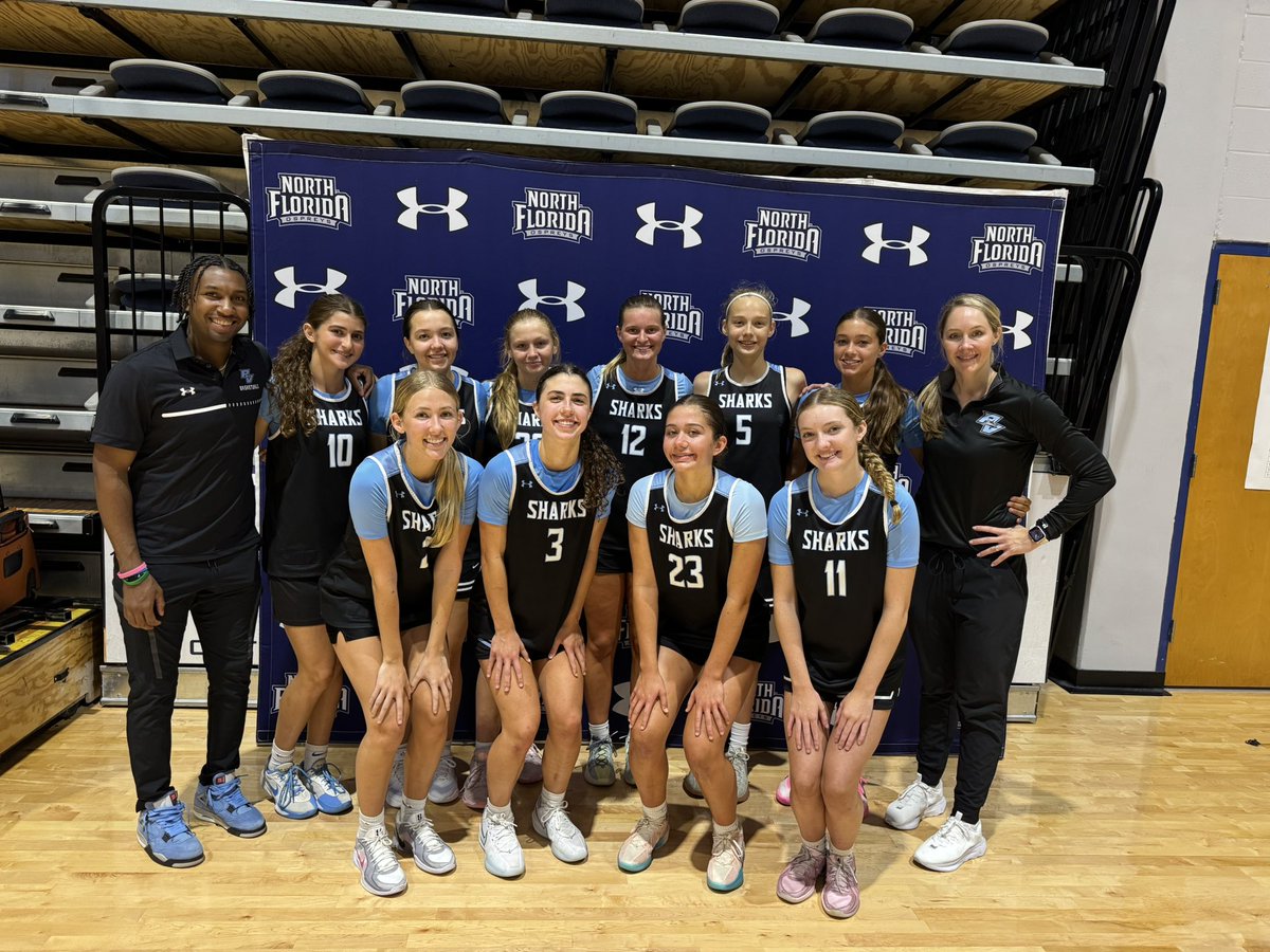 Jessica Spencer-Gardner (@coachjessicasg) on Twitter photo Thank You to <a href="/OspreyWBB/">UNF Women's Basketball</a> for a great Team Camp! Our <a href="/pvhsgirlsbball/">PVHS Girls Basketball</a> Varsity & JV both went 2-1 , saw tough competition, and grew as a team. Proud of this group!
Next Up: 2 summer league games and finishing off June with FSU Team Camp! Go Sharks 🦈🏀 #family Thank You to <a href="/OspreyWBB/">UNF Women's Basketball</a> for a great Team Camp! Our <a href="/pvhsgirlsbball/">PVHS Girls Basketball</a> Varsity & JV both went 2-1 , saw tough competition, and grew as a team. Proud of this group!
Next Up: 2 summer league games and finishing off June with FSU Team Camp! Go Sharks 🦈🏀 #family