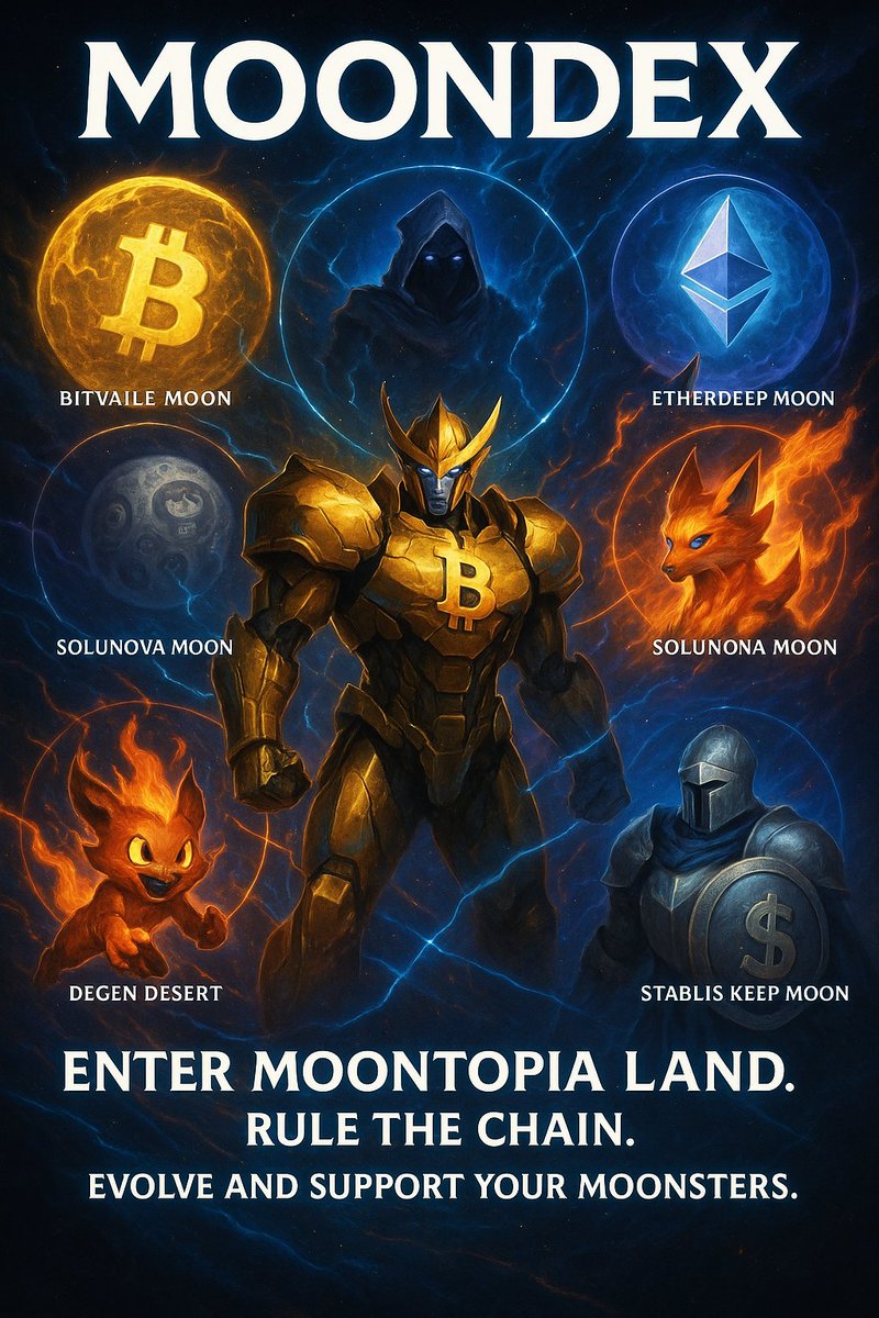 Bryan36krun's tweet photo. 🌚 @MoonstersWeb3x TCG #MoonDex official rules🌚 

The wait is over! Here is the layout of how #MoonDex will be played. 

🌕 #MOONDEXTCG – OFFICIAL RULEBOOK
Enter Moontopia Land. Rule the Chain. Evolve the Moonsters.

🪐 GAME OVERVIEW
Moondex is a turn-based trading card game (TCG) where players summon Moonsters, draw power from crypto realms, and battle across the fragmented Intergalactic space station of Moontopia Land. Harness rarity, stacking energy, token volatility, and liquidations to outwit your rival Chain Summoner and dominate the block chain battlefield.

🗺️ MOONTOPIA LAND – THE BOARD
Moontopia is divided into 6 Crypto Realms, each themed around major cryptocurrency archetypes:

Bitvale (BTC Realm) – Fortress of scarcity and power.

Etherdeep (ETH Realm) – Realm of smart contracts and adaptability.

Solunova (SOL Realm) – High-speed battlefield for aggressive tactics.

Phantom Reach (PHNTM Realm) – Home of stealth, illusions, and ghosts of failed chains.

Degen Desert (MEME Realm) – Wild zone of memes, chaos, and volatility.

Stablis Keep (STABLE Realm) – Fortress of balance, yield, and defense.

Each realm grants Moonsters Passive Effects when standing in its domain. Players must build decks that synergize with their starting realm or risk liquidation.

🃏 CARD TYPES
🌑 Moonsters (Main Units)
Each Moonster card has:

Rarity (★–★★★★★)

Realm Affinity (e.g., ETH, MEME)

Type (Cosmic, Infernal, Neural, Chain, etc.)

 MP ($MROCKS Points), LP (Liquidity Points)

Special Abilities and Twin Moon specials, Also moon support Moonsters and moon support cards. 

🪙 Crypto Contracts (Moon support Cards)
Represent smart contracts, exploits, DEX moves, or staking $MROCKS surges. Used to buff Moonsters, summon reinforcements, or manipulate realms.

🔗 $MROCKS craters (Currency in MoonDex to use special cards below. The way you earn $MROCKS in #MoonDex is by burning un wanted #Moonsters
In the Burner wallet(Official discard pile for #MoonDex)  
 
  Legendary items like “Moon support cards used to fuse fused moon cards” or “Special abilities used to stacking $MROCKS energy from realms or gaining a rarity star back.” Loosing a rarity star is done by one Moonster having the stronger Realm. 

🌌 $MROCKS Craters (MoonRocks Source)
Act as the way to summon(up to 5 $MROCKS Craters depending on #Moonsters rarity, play moon support cards(15 per card) and use special abilities(25 per card) Each turn you get 120 $MROCKS craters to start with per turn. 20 can be deployed per turn to Tap into each Realm or starting Realm's Realm Ability(RA). 

🔄 GAME FLOW
1. Setup Phase
Each player selects a Starting Realm.

Draw 6 cards roll a die if each player gets a higher roll than 4 draw one card.

Shuffle deck (30-40 cards is required but up to 60 is the max).

Place 1 Moonster as your Made Moon in the Realm Ruler on the Field( This is the Moonster your summoning moonsters will protect). Once your main moon is destroyed and sent to the Burner wallet zone you will be open for attack on your Portfolio Points(PP). These points are the points most important because once they reach zero you lose the game. You can spend 40 $MROCKS craters to set another Made Moon in its place. 

2. Turn Sequence
Wallet set up Phase(Start phase) → Buy phase( use 1 $MROCK to draw from your deck) → $MROCK phase(This phase allows you to gather more $MROCKS by burning an unwanted Moonster or use $MROCKS for other cards → Moon Summon Phase → Moon Combat(In this phase you can use abilies and damage your opponents moon moonsters → End Phase

$MROCK crater Phase(Starts during other players end phase):
Summon Phase: Use MC to play Moonsters or Moon Crypto Contracts
Combat Phase: Activate Moon Abilities
End Phase: Resolve status effects, end turn(the $MROCK use for draw phase is refunded) 

⚔️ COMBAT RULES
Moonsters may attack once per turn.

Damage reduces #Moonsters Rarity stars(MR). When MR reaches 0, Moonster is sent to the Burned Wallet.

(Moon Thread 1 of 3🌚)