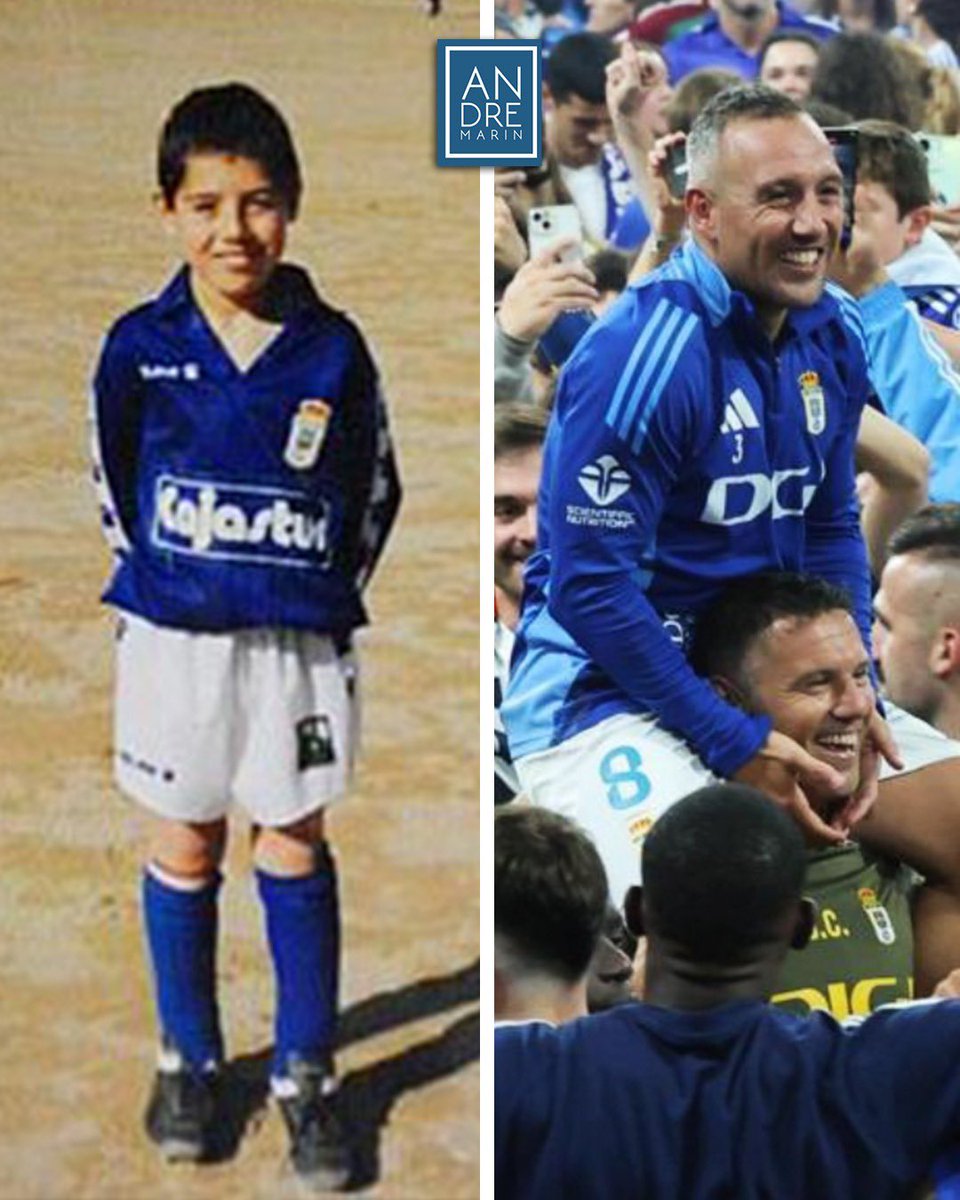 La historia de Santi Cazorla y el Real Oviedo es todo lo que está bien en el mundo del futbol:

- se fue del club de su infancia en 2003.

- en 2012, ya siendo jugador del Arsenal, puso de su dinero para que el equipo no desapareciera.

- en vez de retirarse en Qatar, volvió en