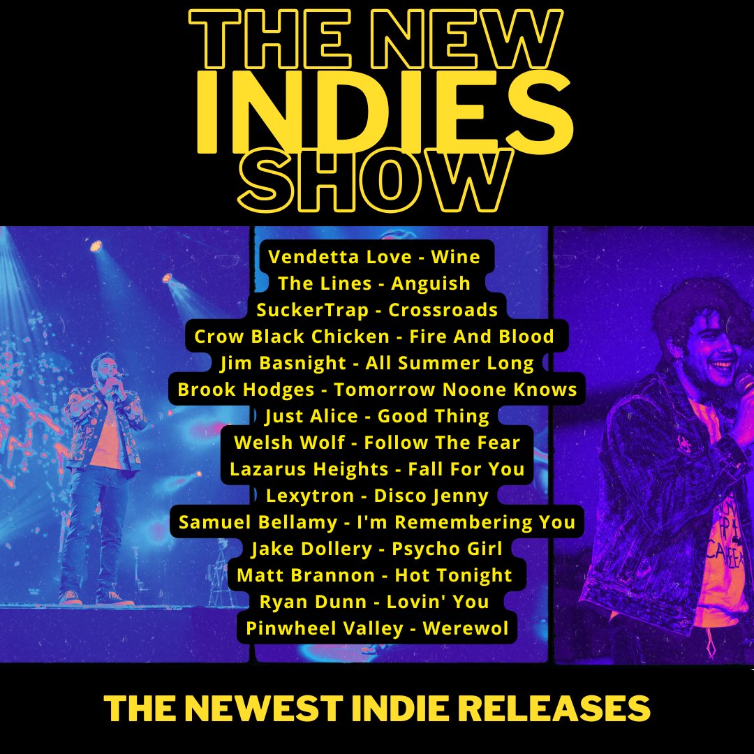 Catorweb radio (@catorwebradio) on Twitter photo #NowPlaying #NewIndies
<a href="/VendettaLove_/">Vendetta Love</a>
#TheLines
#Suckertrap
#CrowBlackChicken
<a href="/jimbasnight/">Jim Basnight</a>
<a href="/BrookHMusic/">BrookHodgesMusic</a>
#JustAlice
<a href="/welshwolfmusic/">Welsh Wolf</a>
#LazarusHeights
<a href="/LexytronMusic/">Lexytron</a>
#SamuelBellamy
<a href="/JDRocks66/">Jake Dollery</a>
#MattBrannon
<a href="/ryandunnmusic/">Ryan Dunn</a>
#PinwheelValley #NowPlaying #NewIndies
<a href="/VendettaLove_/">Vendetta Love</a>
#TheLines
#Suckertrap
#CrowBlackChicken
<a href="/jimbasnight/">Jim Basnight</a>
<a href="/BrookHMusic/">BrookHodgesMusic</a>
#JustAlice
<a href="/welshwolfmusic/">Welsh Wolf</a>
#LazarusHeights
<a href="/LexytronMusic/">Lexytron</a>
#SamuelBellamy
<a href="/JDRocks66/">Jake Dollery</a>
#MattBrannon
<a href="/ryandunnmusic/">Ryan Dunn</a>
#PinwheelValley