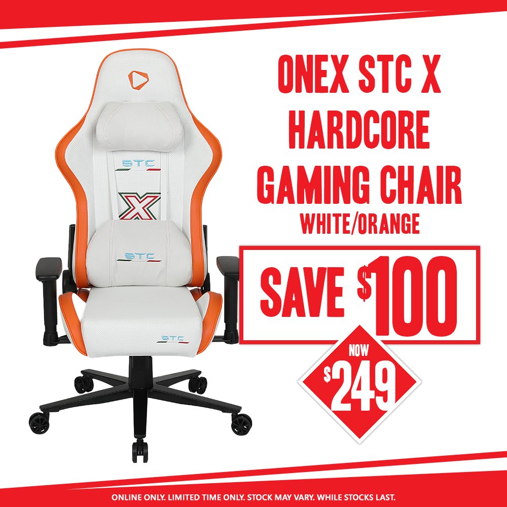 EBGamesAus's tweet photo. SALE just got comfier! 🟥 Upgrade your setup for less with OneX STC X Hardcore Gaming Chairs, available online now! 🎯

Limited time only. While stock lasts.  https://t.co/2PdnH3bsNF https://t.co/prN6uJDF5Z