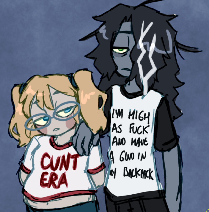 silly goofy shirts feat a Taylin and <a href="/MetallicfoxNSFW/">🎙VA🎙 MetallicFox0</a> 's Jakey :3 

#MDHMoc