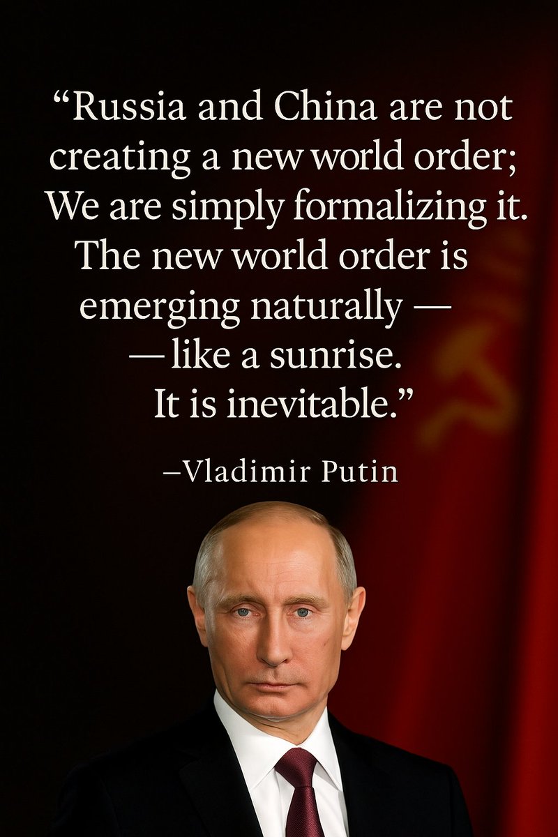 truthleaks_'s tweet photo. 🇷🇺🇨🇳 The new world order is not being built — it's being revealed.
Not forced, not imposed —
Just like sunrise, it’s unfolding naturally.
And no one can stop the dawn.
#Russia #China #MultipolarWorld #TruthLeaks https://t.co/8lpHQ5rD6S