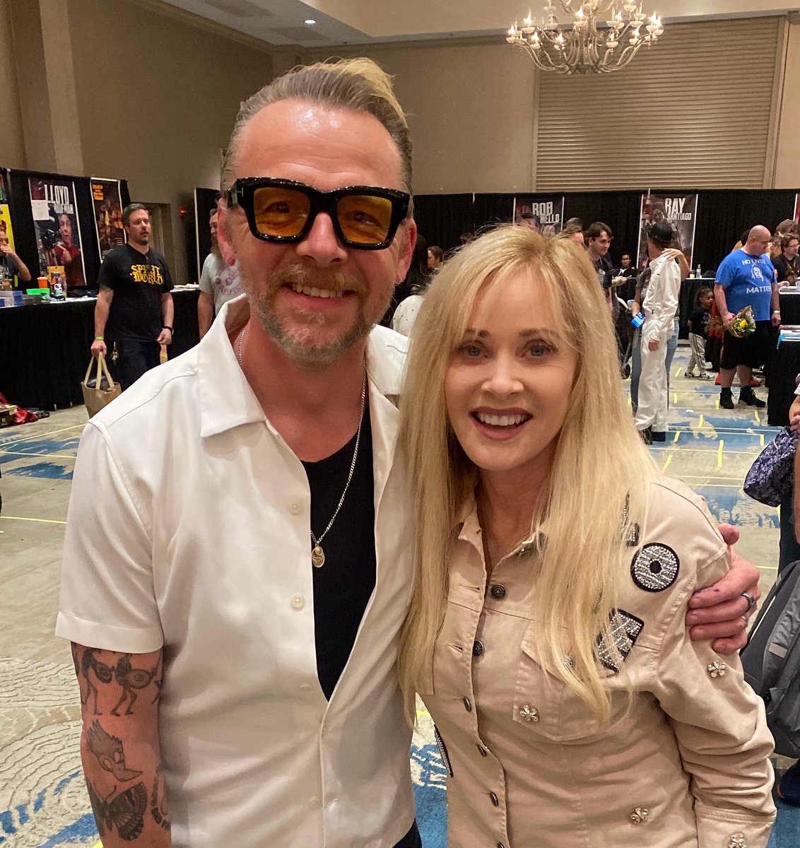 That time I met Simon Pegg right now! Love him