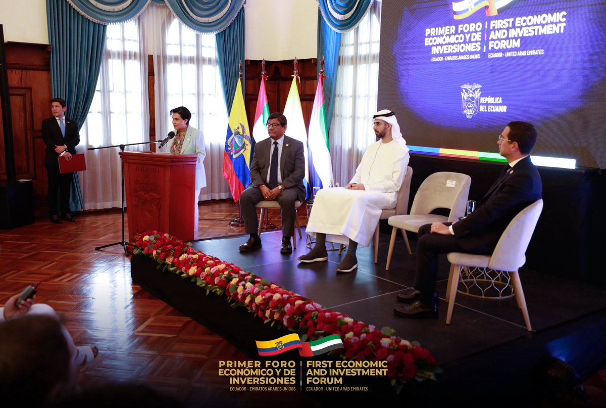 Las delegaciones de Ecuador y Emiratos Árabes Unidos realizaron una reunión oficial donde se presentó un informe detallado de los compromisos asumidos y los avances logrados en la relación bilateral.