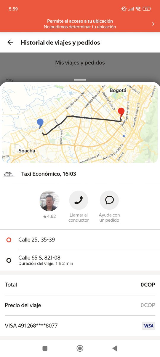 tavomil's tweet photo. @YangoApp este personaje llamado Claudio Moreno conductor de su plataforma con la placa del taxi SMZ480, cogió un servicio y se le pago por medio de tarjeta, cuando llevo a la persona, señora de 60 años y un niño de 5, fue abusivo y le hiso el cobro en efectivo, es un ladrón https://t.co/D0F3V2UEcI