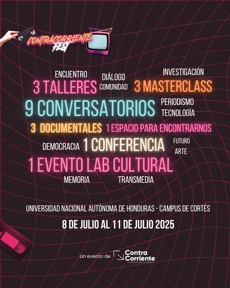 #CCFest2025 | 👥¡Ya tenemos nuestra lista de invitados e invitados!
💥Junto a ellos y ellas vamos a tener los paneles, talleres y masterclass que escribirán la historia en el Contracorriente Fest 2025. Además te dejamos un recuento de nuestras actividades, no podés perderte