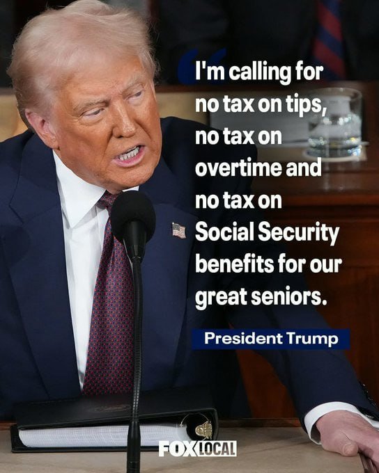 President Trump asked me to conduct an online survey since the bill hasn’t passed both chambers. Do you approve:

A. No tax on tips;
B. No tax on overtime;
C. No tax on social security;
D. All of the above.