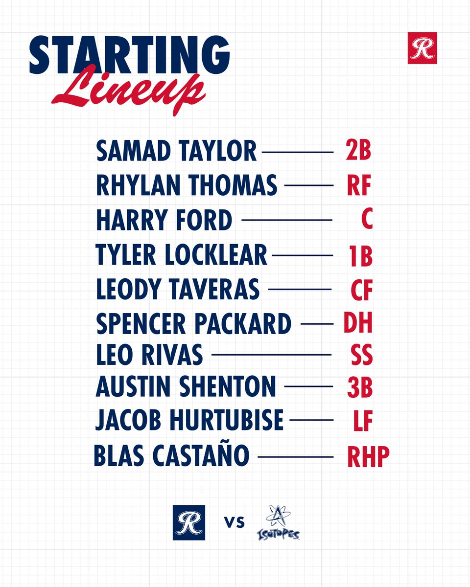 Saturday's starting nine

⚾️: 6:05 PM
📻: KIXI 880