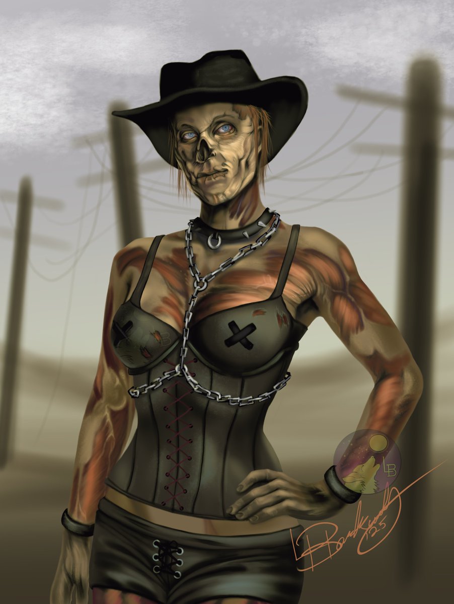 LyraBlackwolf's tweet photo. 'Beatrix Russel' (From @Fallout  : New Vegas)
June 21/25
Artist - @LyraBlackwolf 
Voice Actor - @KarenStrassman  

To watch me draw this :
https://t.co/uxaCGGMfZJ

#fallout #falloutnewvegas #beatrix #beatrixrussell #ghoul #fanart #art #artist https://t.co/rn9ZQUtqHY