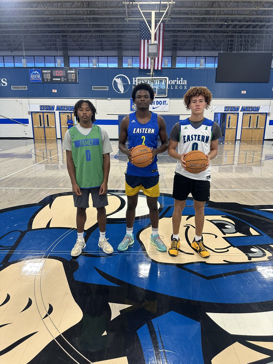 Florida Prep Men’s Basketball (@floridaprepmbb) on Twitter photo Thankful for the opportunity our guys got today to compete at Eastern Florida State College Prospect Camp. <a href="/EFSCMensBB/">EFSC Men's Basketball</a>
5’11 G Jaden Clarke 2026 <a href="/JadenClarke_5/">Jaden Clarke 🇧🇸</a>
6’4 G Javan Sweeting 2026 <a href="/JavanSweeting21/">Javan Sweeting</a>
6’3 G Daunte Nixon 2027 <a href="/Daunte_nixon/">Daunte Nixon</a>
#GoFlacons Thankful for the opportunity our guys got today to compete at Eastern Florida State College Prospect Camp. <a href="/EFSCMensBB/">EFSC Men's Basketball</a>
5’11 G Jaden Clarke 2026 <a href="/JadenClarke_5/">Jaden Clarke 🇧🇸</a>
6’4 G Javan Sweeting 2026 <a href="/JavanSweeting21/">Javan Sweeting</a>
6’3 G Daunte Nixon 2027 <a href="/Daunte_nixon/">Daunte Nixon</a>
#GoFlacons