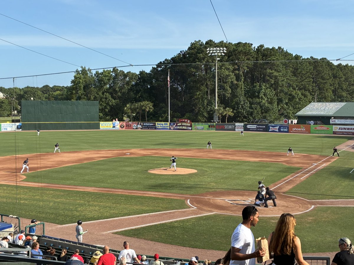 RedRacer's tweet photo. Belated Father’s Day trip to see the Birds after my game last week got rained out!  Thanks to my boy @JohnKMich! @Pelicanbaseball https://t.co/D09taL3G0M
