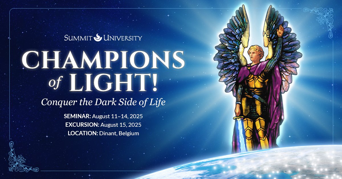 SummitHolland's tweet photo. Summit University
CHAMPIONS of LIGHT!
Conquer the Dark Side of Life
AUGUST, 11-14, 2025 Dinant, Belgium, Europe
Click on the link π to register β¨ππβοΈ
πhttps://t.co/tWbDhTnY6f
#SummitUniversity #Belgium #Europe #ChampionsOfLife #ConquerDarkSide https://t.co/iGOcgAtIMt