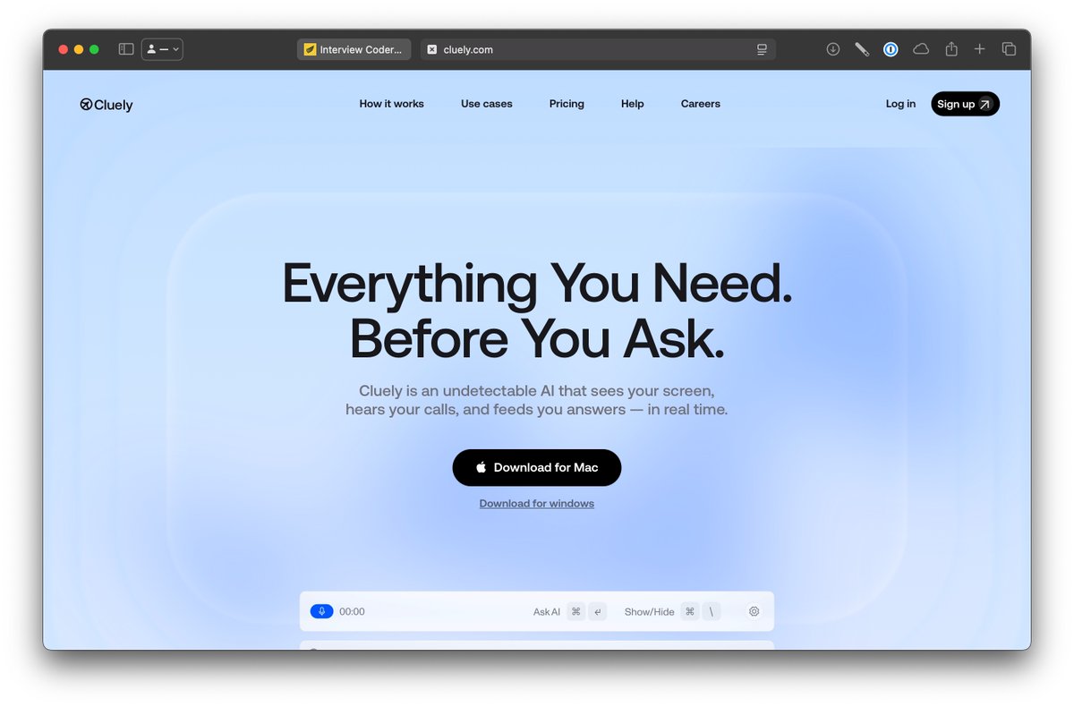 Приложение для удобного и незаметного использования ИИ cluely подняло 15 млн долларов у самого крупного инвестфонда долины Андерсен-Хоровитц (a16z).

Казалось бы, рядовая новость.

На самом деле это довольно безумная история. Рой Ли учился в колумбийском университете и создал