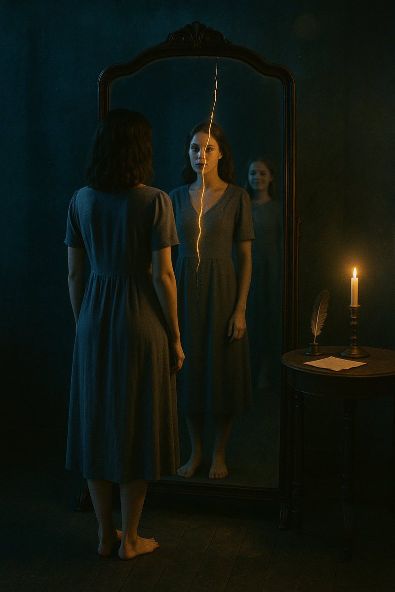 Ag535109M's tweet image. ACT I – Where It Begins
Silence. Mirrors. Memory.
The descent starts here.

My screenplay &quot;Meeting Your Final Version&quot;

Now on OpenScreenplay &amp;amp; Stage 32.
#Screenwriting #FilmTwitter #OpenScreenplay #Stage32