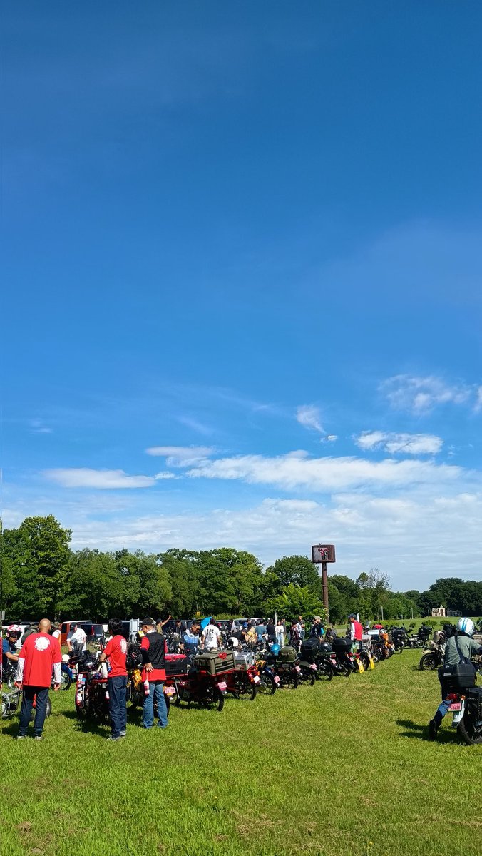 秋ヶ瀬公園の秋ヶ瀬カブモーニング会場に着きました
危険な暑さです😵
#スーパーカブ
#秋ヶ瀬カブモーニング
#秋ヶ瀬公園