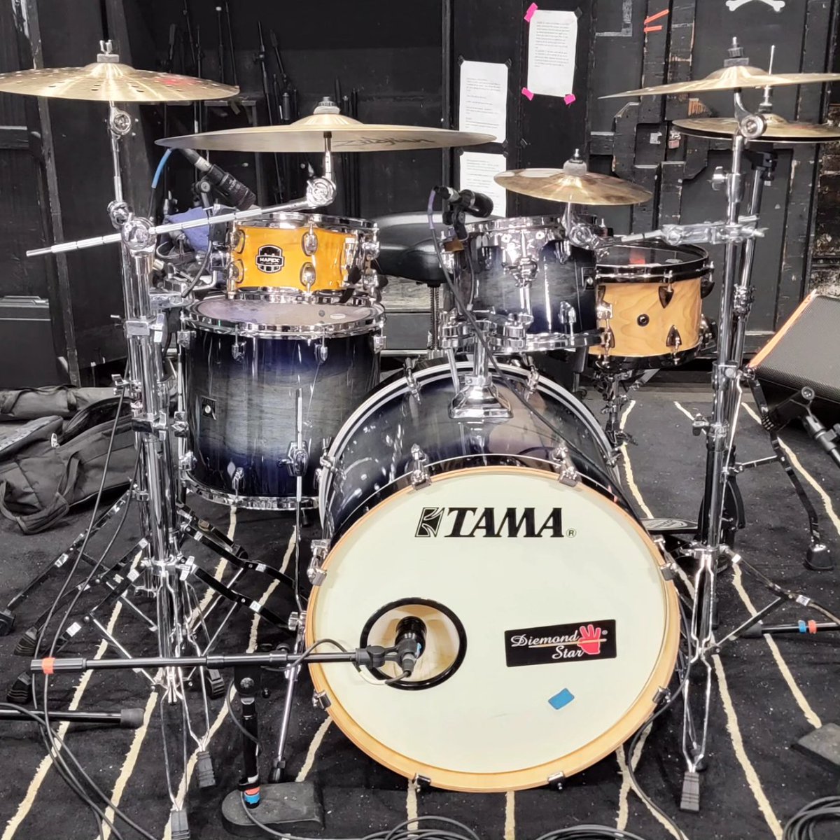 dion_langley's tweet photo. MY SET UP FOR TONIGHT'S SHOW‼️ 

I'm always grateful for another opportunity to use my gift 🥁🥁🥁

So excited about this upcoming show with the AMAZING Akeylah Simone &amp; Company 🔥🔥 
Love being on stage with them #Family 

LET'S GO

I'M DA BEST AT BEING ME 💯 

#BeatLupus https://t.co/BCTT1xkDp6