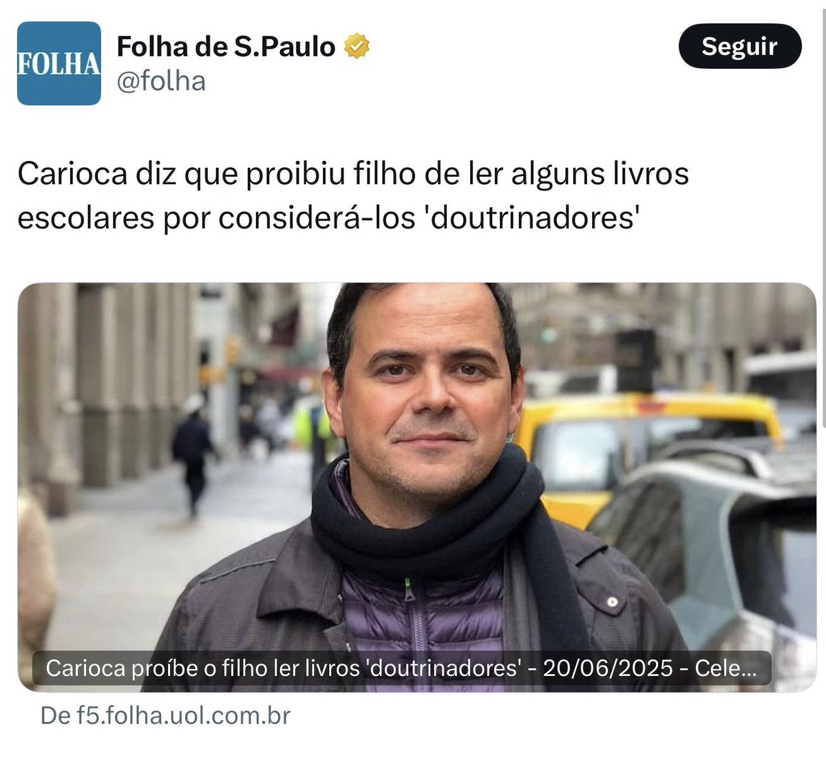 marsiglia_andre's tweet photo. 🚨Quando o Estado faz escolhas ideológicas do que nossos filhos devem ler, achamos normal. Quando um pai faz essas escolhas para seus filhos, vira manchete. 

No Brasil, temos fetiche pelo Estado https://t.co/BDiM5N3Wsw