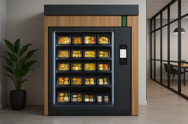 Mise en service de distributeur automatique de plats cuisinés : distributeurautomatique.net/distributeur-a…