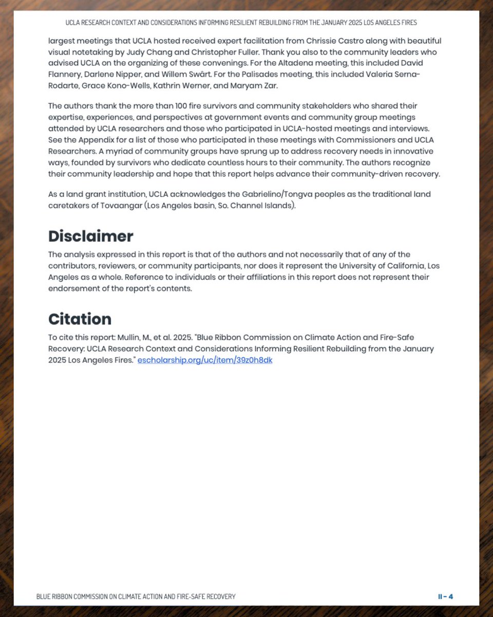 I had a small part in a big thing. More: sustainablela.ucla.edu/ResilientLA