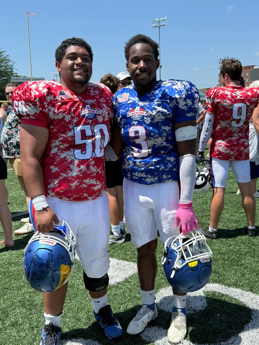 PBL Panthers Football (@pbl_football) on Twitter photo We were blessed to have 2 players play in the <a href="/ilshrinegame/">Illinois High School Shrine Game</a>. <a href="/RMeents/">Robert Boyd</a> getting in the endzone 1 last time for the blue squad(we saw that a lot) and <a href="/MatthewSuaava/">Matthew Suaava Jr</a> playing OL for the red squad after a huge senior year.
Thank you for the 4 years you both dedicated to this program We were blessed to have 2 players play in the <a href="/ilshrinegame/">Illinois High School Shrine Game</a>. <a href="/RMeents/">Robert Boyd</a> getting in the endzone 1 last time for the blue squad(we saw that a lot) and <a href="/MatthewSuaava/">Matthew Suaava Jr</a> playing OL for the red squad after a huge senior year.
Thank you for the 4 years you both dedicated to this program