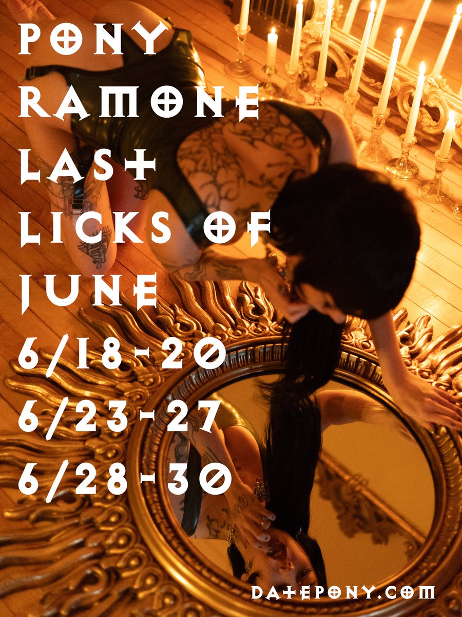 RealPonyRamone's tweet photo. Keep me company this week? 💕 https://t.co/YVrOp9vVUp