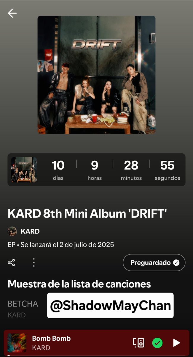 ShadowMayChan's tweet photo. @KARD_Official Thanks and good luck 🥰
#KARD #DRIFT #Touch #SaveDRIFT https://t.co/65D3B5rcQ0